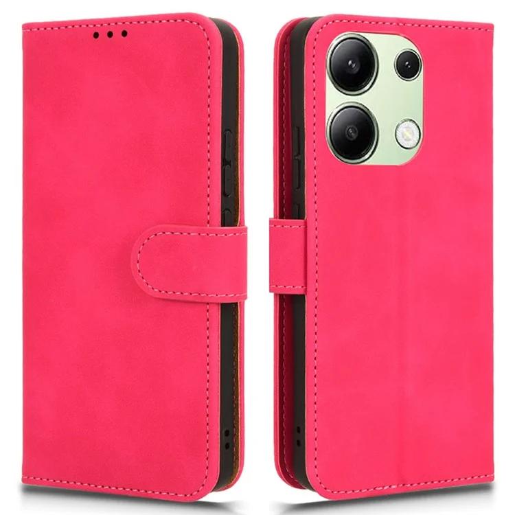 

Для Xiaomi Redmi Note 13 4G чехол Skin-Touch кожаный флип-подставка телефон защитный чехол