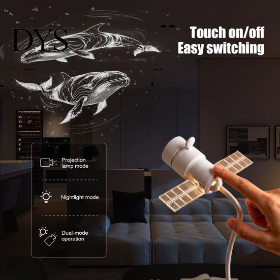 Portable USB Night Lamp 2 in 1 Star Projector Light, Space Nebula with 360 Decorative Interior Lighting Degree Rotating Film, Car Home Bedroom Ambient