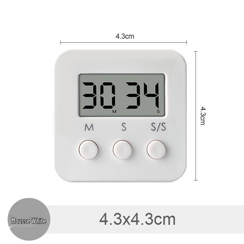 Multifunctional Electronic Timer for Study, Kitchen & Problem Solving кремовый/белый