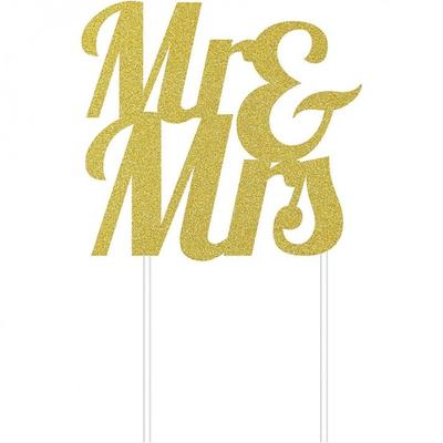 Mr & Mrs Cake Topper