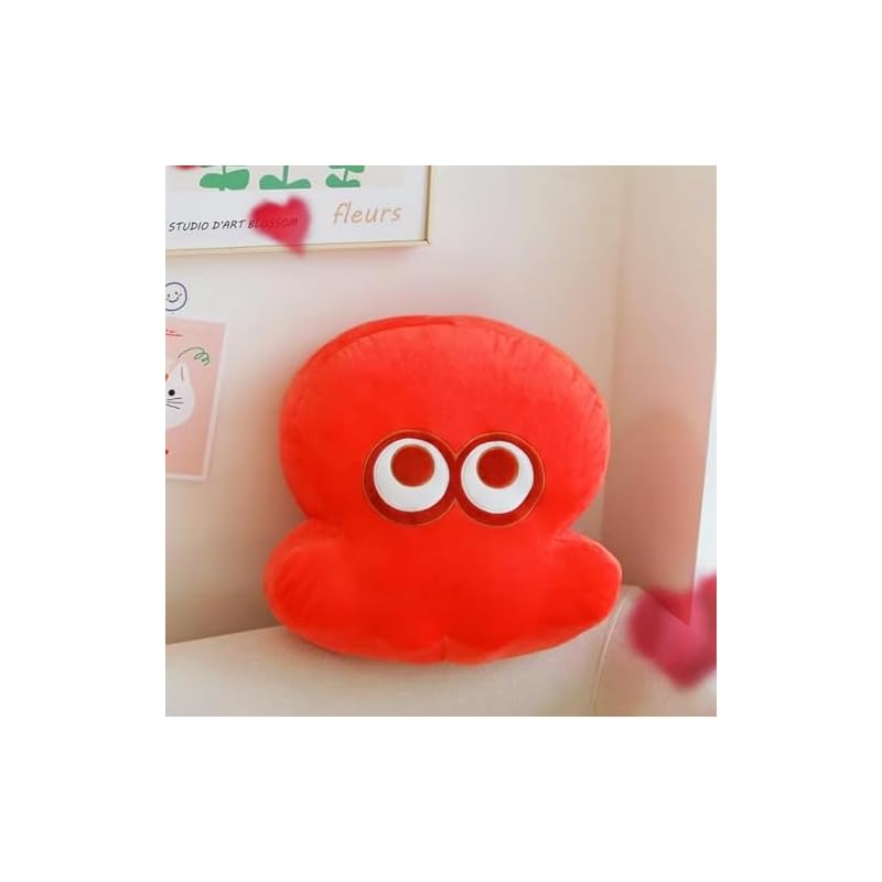 YDORKKU Splatoon 3 Tintenfisch Plüschtier, Körperkissen, Weich und Niedlich, Perfekt für Geschenke, Zimmerdekoration, Sofakuschelkissen, Niedliches Merchandise, Stilvoll