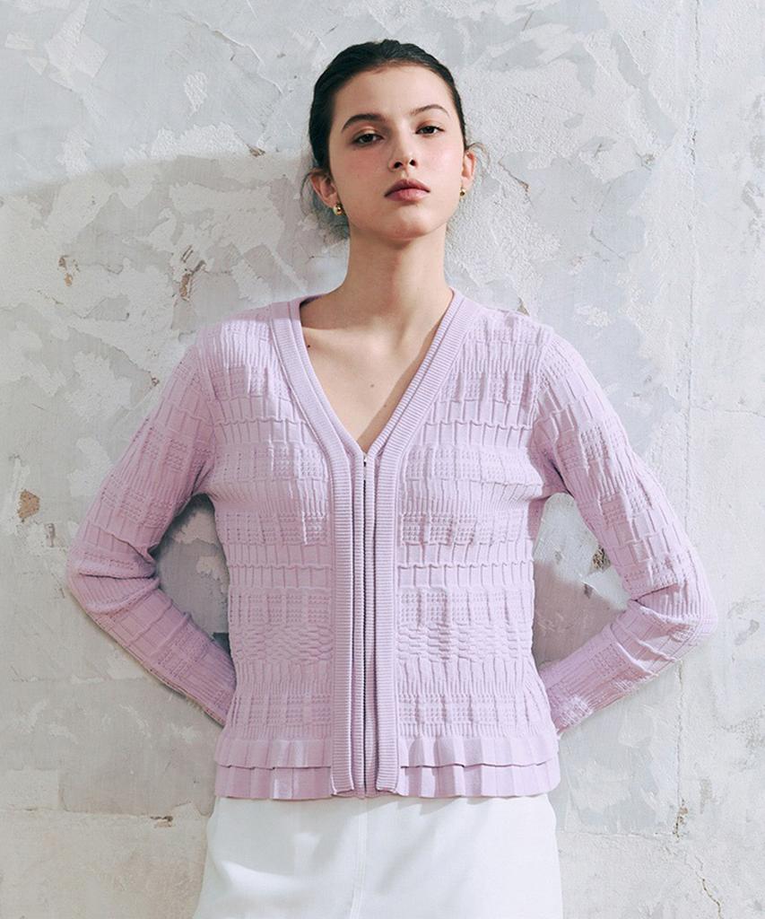 Baniseunyuyog 26Ss Claire Muse Knit Jacket Lavender