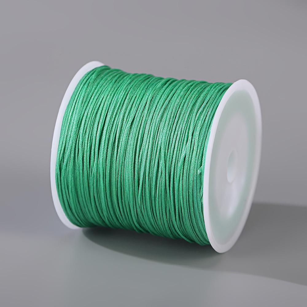 Handmade No. 72 Jade Thread - 0.8mm Wear-Resistant String for Jewelry Crafting, Hand Rope, Bracelets, DIY Necklaces, 50m