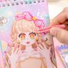 Fashion Doll Dress-Up Sticker Book for Girls DIY Paper Craft with Reusable Stickers Creative Activity Toy for Kids Cute Handmade