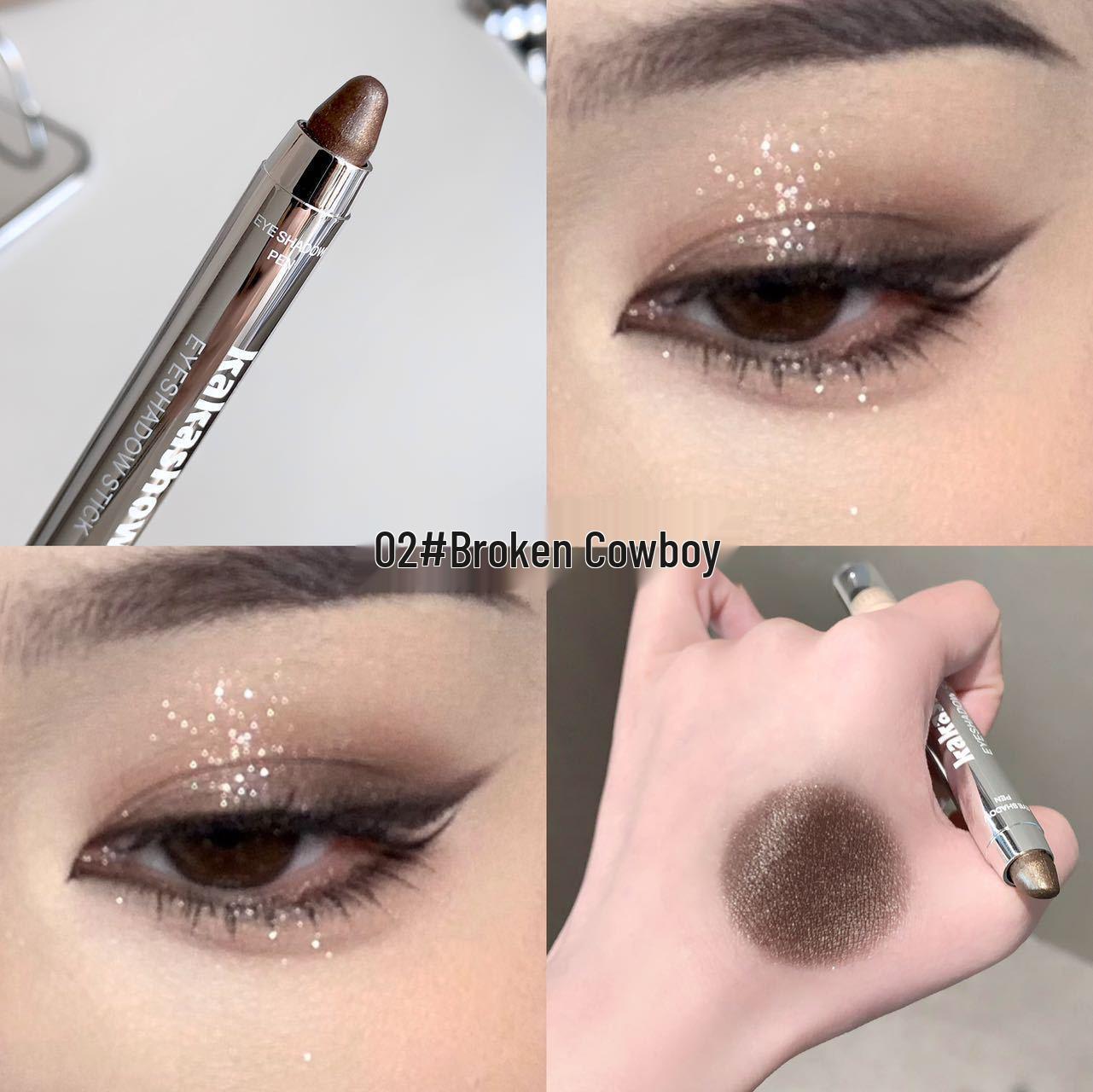 Kakashow Dual-Ended Iridescent Eyeshadow Stick - Waterproof, Smudge-proof & Highlighting Stick for Contour & Tear Trough. 2g