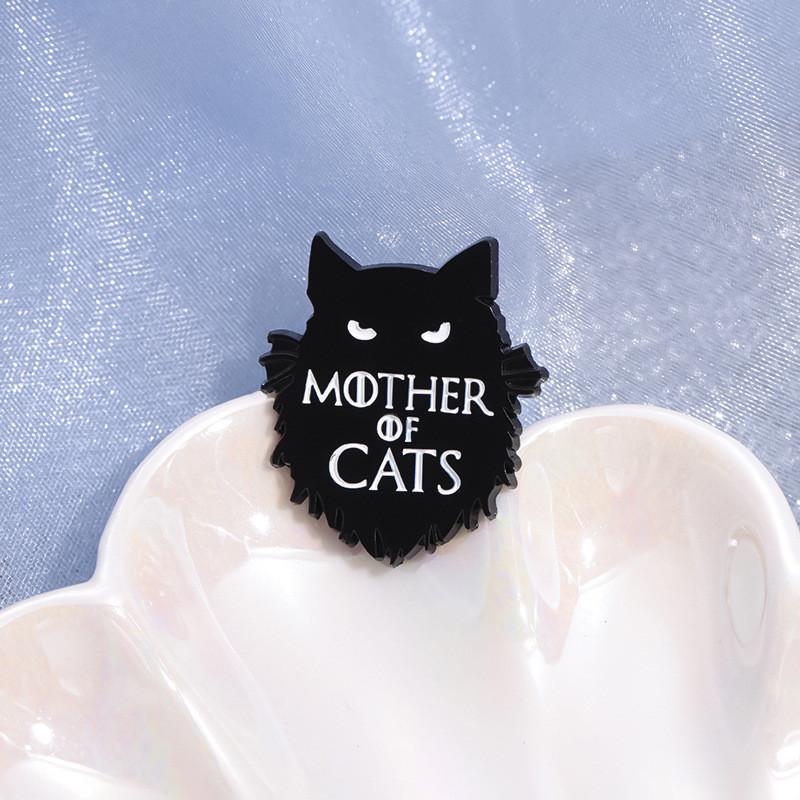 Charming Cartoon Black Cat Metal Enamel Pin For Unisex Fashion And Accessories