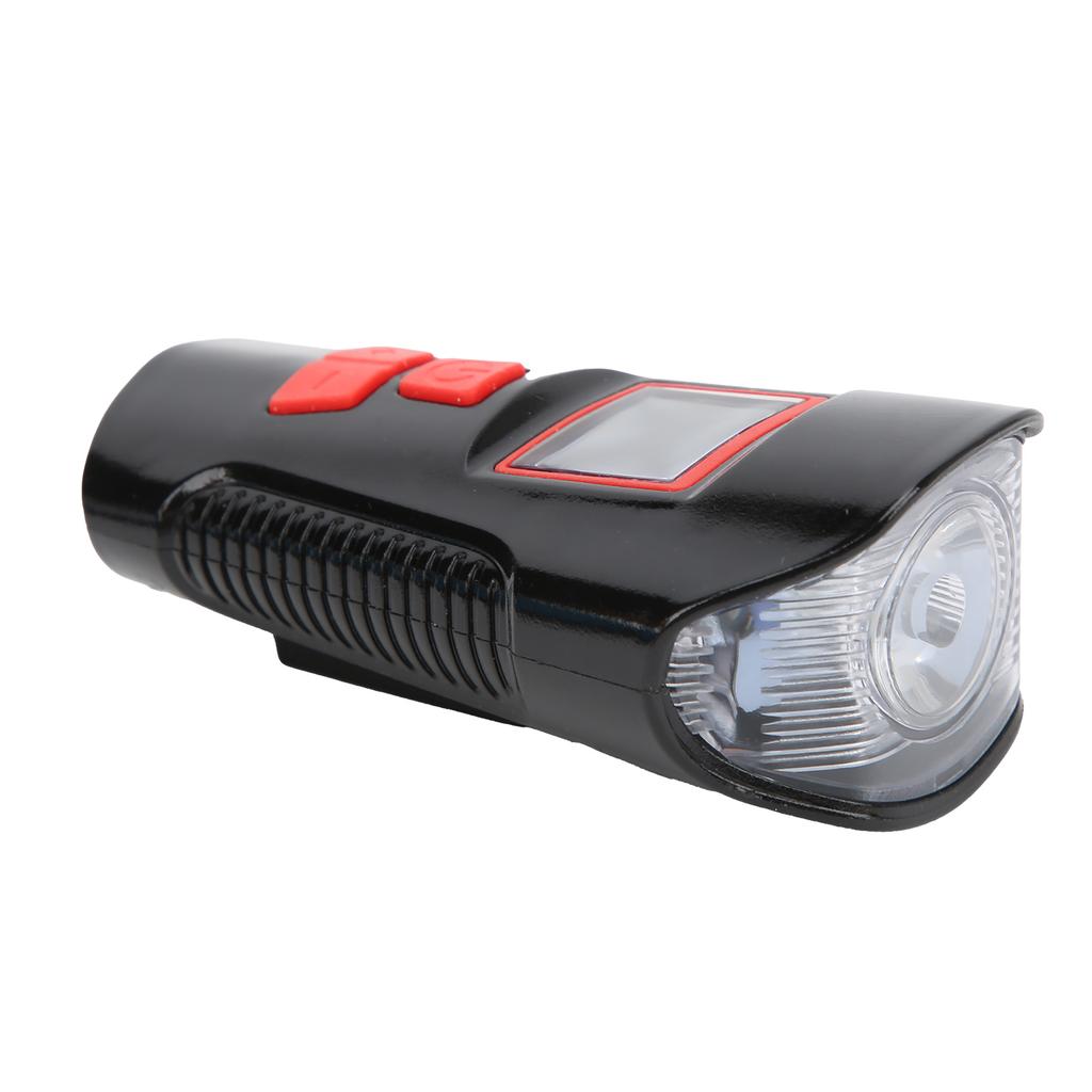 Mountain Bike Computer with Headlight USB Rechargeable Bike Speedometer with Head Light