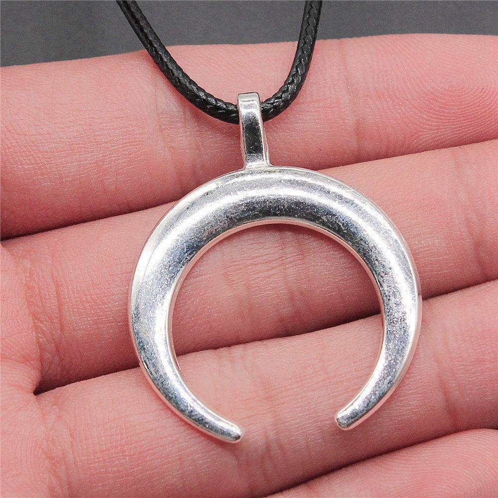 45cm Necklace Leather Chain Big Skull Halloween Kids' Jewelry Materials QN064