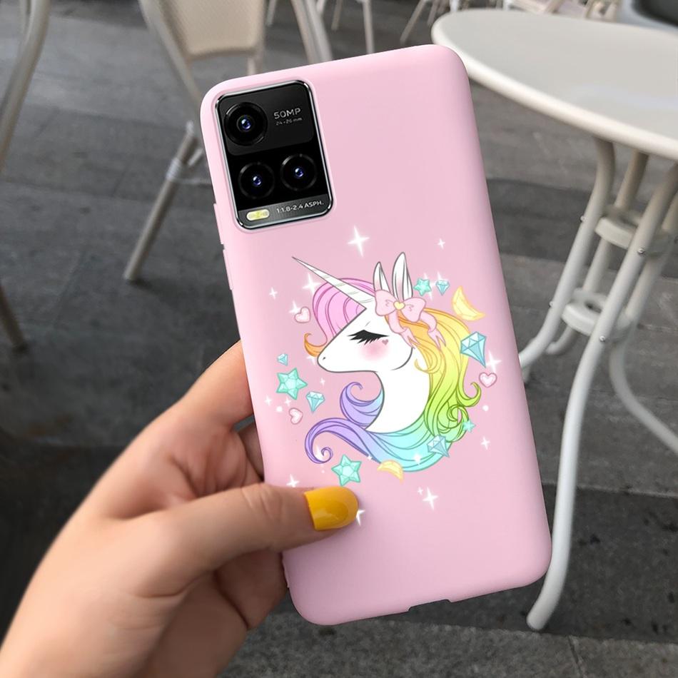Cartooon Phone Case For Vivo Y21 2021 Y21S Y 21 V2110 V2111 Candy Silicon Case Back Cover For Vivo Y33S Y 33S V2109 Shell Funda