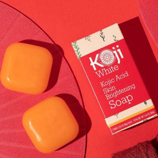 Koji White - Kojic Acid Skin Brightening Soap 80g x 2
