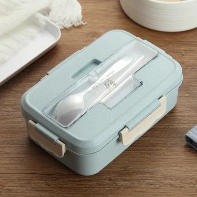 

Japanese Style Plastic Wheat Straw Bento Lunchbox Portable Kids School Student Lunch Boxs Modern Picnic Camping Food Container