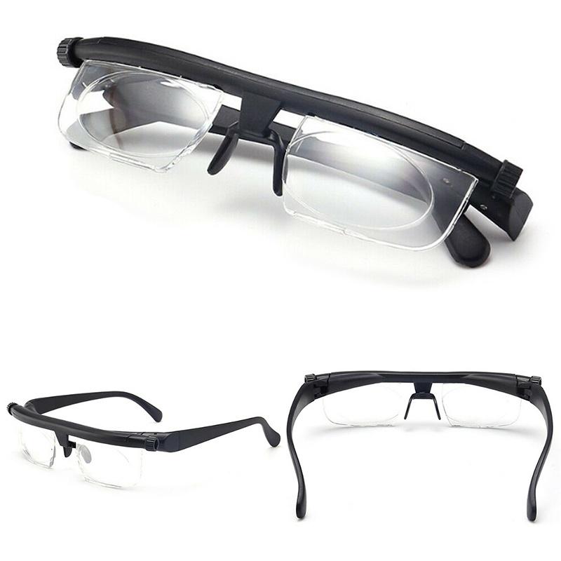 Dial Adjustable Glasses Variable Focus Enhance Vision Comfort For Reading And Distance