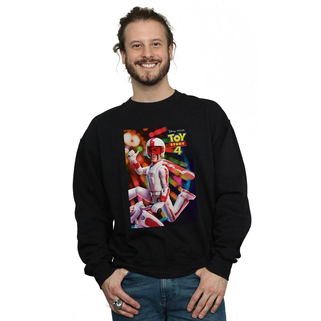 Disney Mens Toy Story 4 Duke Caboom Poster Sweatshirt