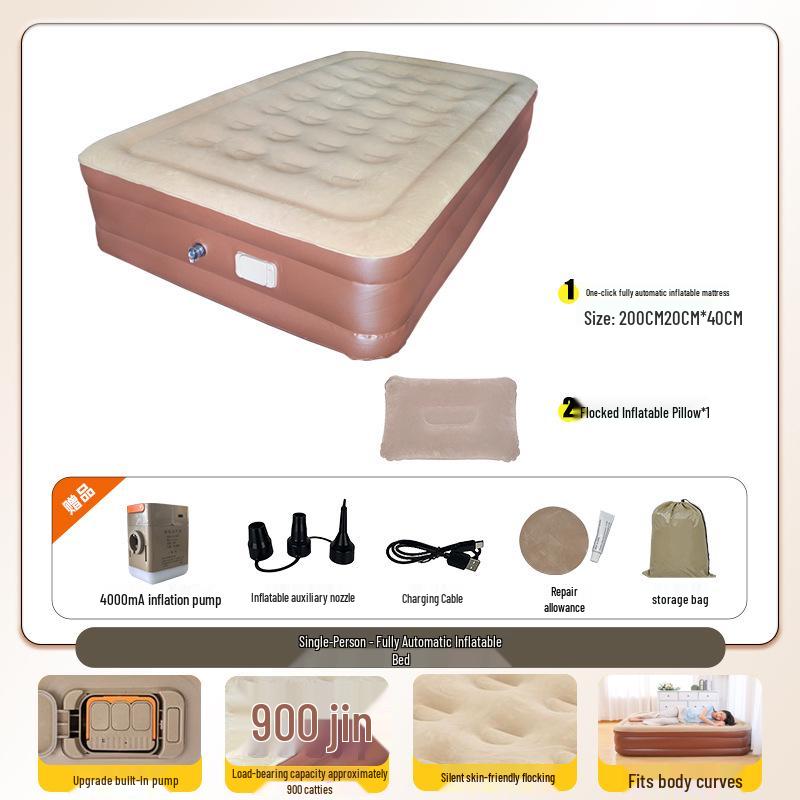 Automatic Inflatable Camping Mattress for Outdoor Travel and Tent Use