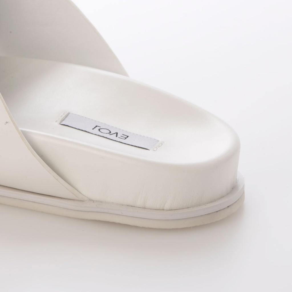 EVOL Women's Cross-Strap Flat Sandals, Sizes S-LL, Lightweight, IY5718 WH, Large