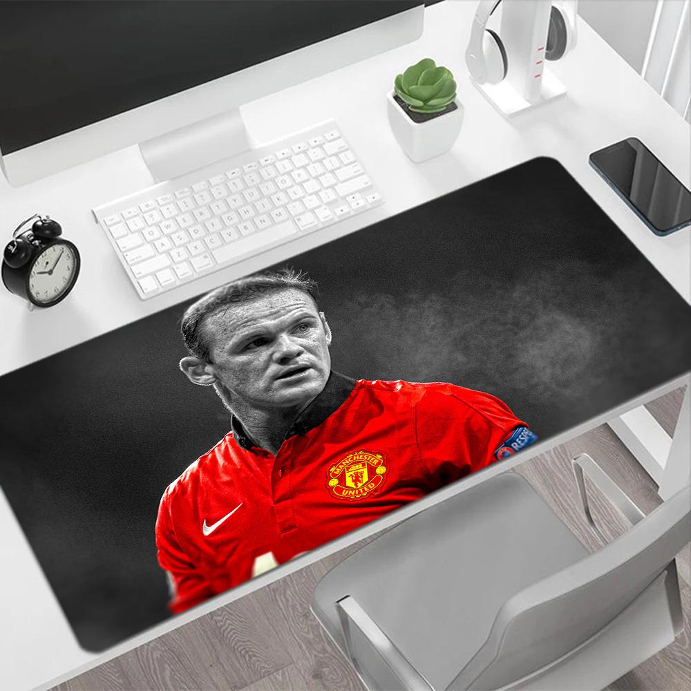 Wayne Rooney Manchester Gaming Mouse Pad Desk Mat Ultra-Long Desk Mat Non-Slip Rubber Bottom Gaming Accessories Ideal Gift for Gamers