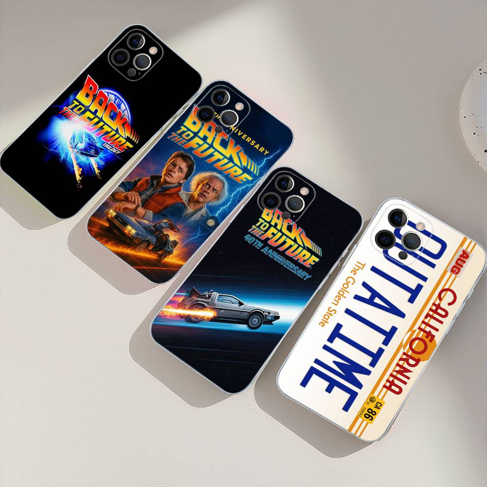 Back To The Future Transparent TPU Phone Case For IPhone 17 11 12 13 14 15 16 Pro Max 16 Plus Cover
