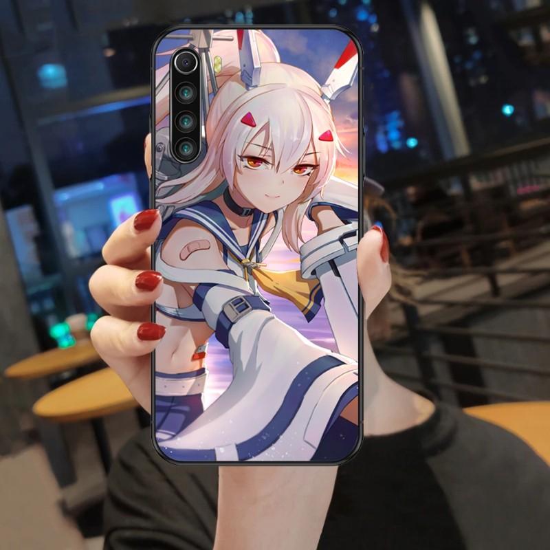 Cute Azur Lane Girl Phone Case For Xiaomi Mi 12 11T 10T 9T Lite Pro Ultra Note 10 Poco F3 F4 X4 GT Soft Black Phone Cover