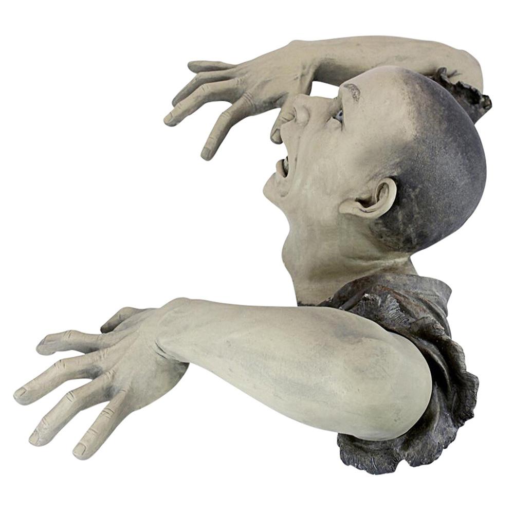 Halloween Crawling Zombie Horror Props Outdoor Garden Statue Graveyard Ornament