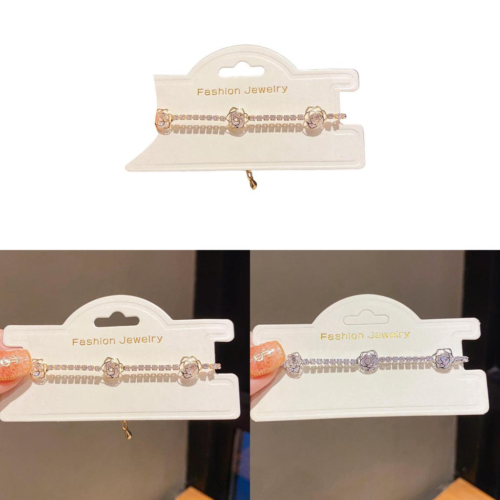 Elegant Zircon Flower Hollow Bracelet For Women With Fashionable Style And Gift Occasion