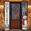 2D Flat, 2D Flat Banner, 2D Flat Plane, 2pcs, Winter Christmas Decorative Couplet Banner, Yard, Porch, Garden Holiday Decoration Supplies, Halloween, 