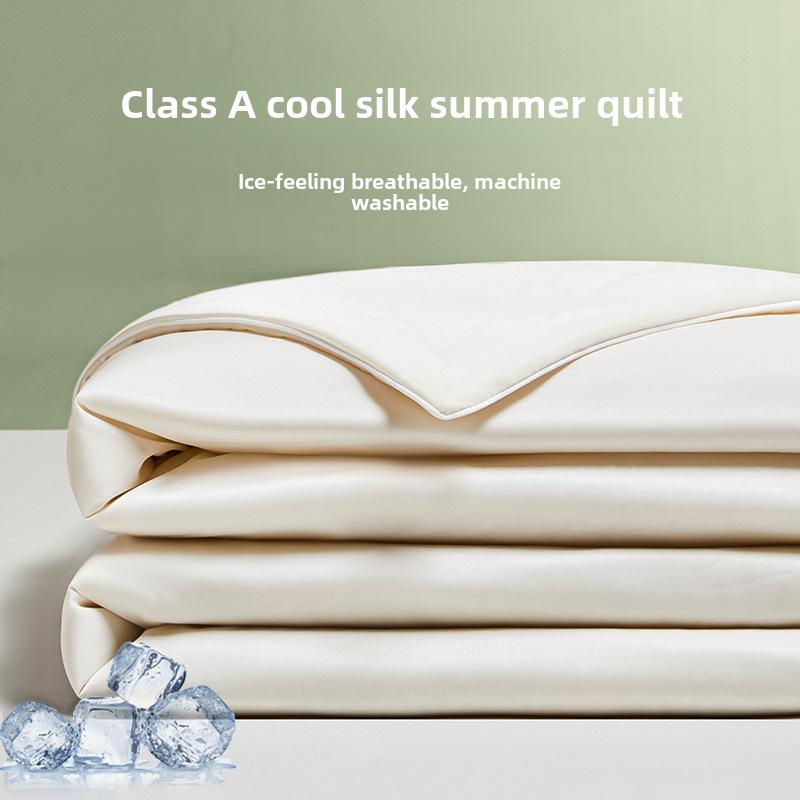 Cooling Silk Summer Blanket: Lightweight, Washable, and Perfect for Air Conditioning
