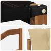 Outdoor Sofa Set with Cushions 6 pcs Natural and Beige