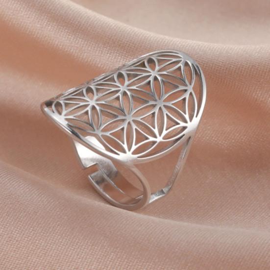 Exquisiter Trendiger Ring Ausgehöhlt Verschleißfest Schlichter Vintage Unisex Ring Alltagstauglich