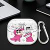 Case For Samsung Galaxy Buds 4Pro Live 2Pro 2 3 FE 3Pro 4 Pro Clear Earphone Cases Cover With Hook Cute Crayons Shinchan
