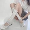 Solid Color Summer Leg Warmers Ballet Style Sweet Girls Ruffle Socks Stockings Women Lolita Kawaii Cute Foot Cover Accessories