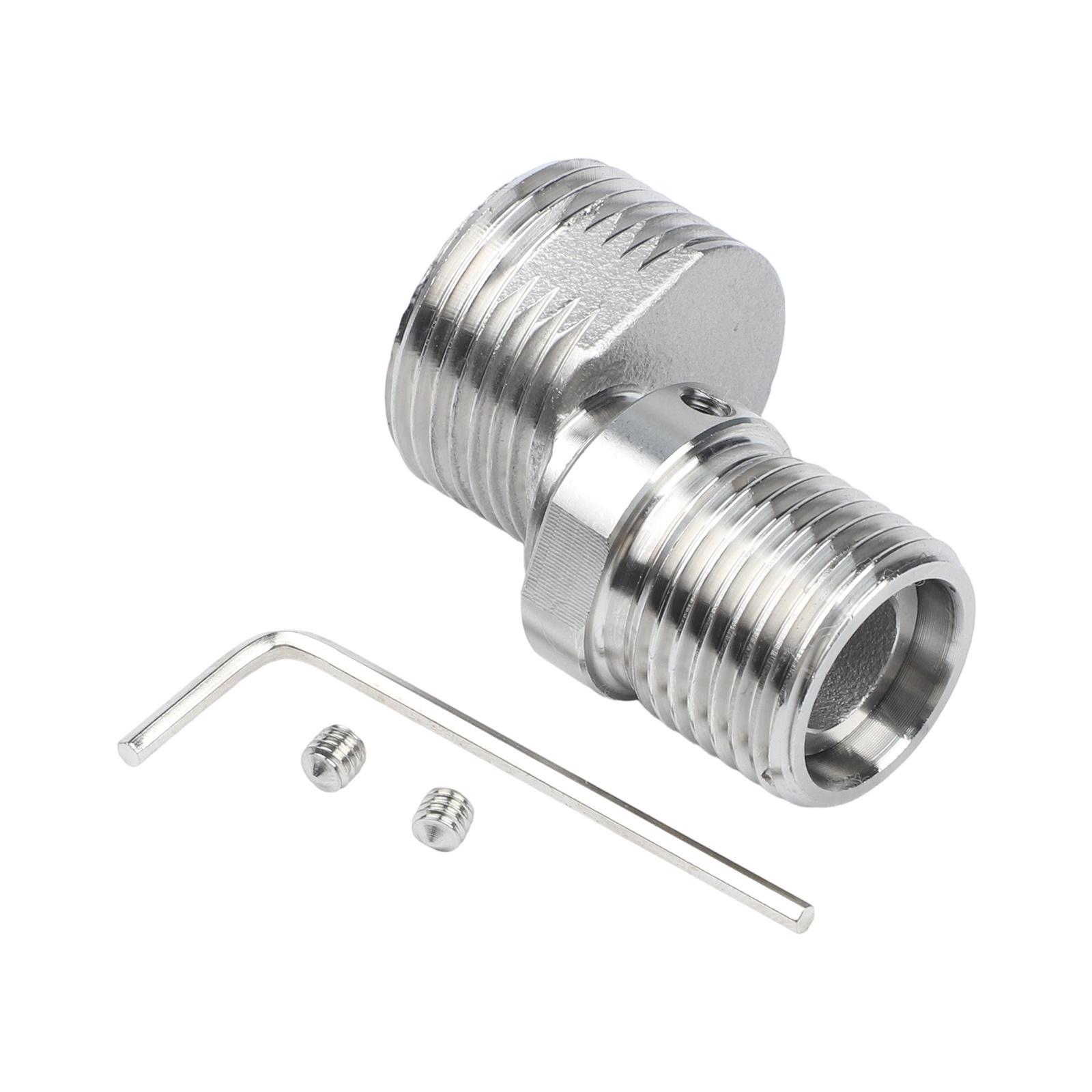 

360 Degree Adjustable Shower Arm Extension Elbow Adapter with Stainless Steel and Brass for Standard Threaded Fittings