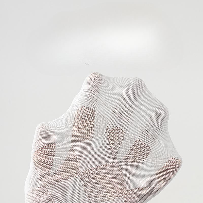 Men's Mid-calf Socks, Pure Cotton Summer Thin Antibacterial, Deodorizing, Sweat-absorbing Mesh Black Men's Business Suit Long Socks