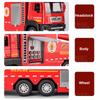 1/32 Scale Fire Truck Model Toy Car Metal Die-cast Light Music Simulation Spray Rescue Vehicle Models for Kids Birthday Gifts