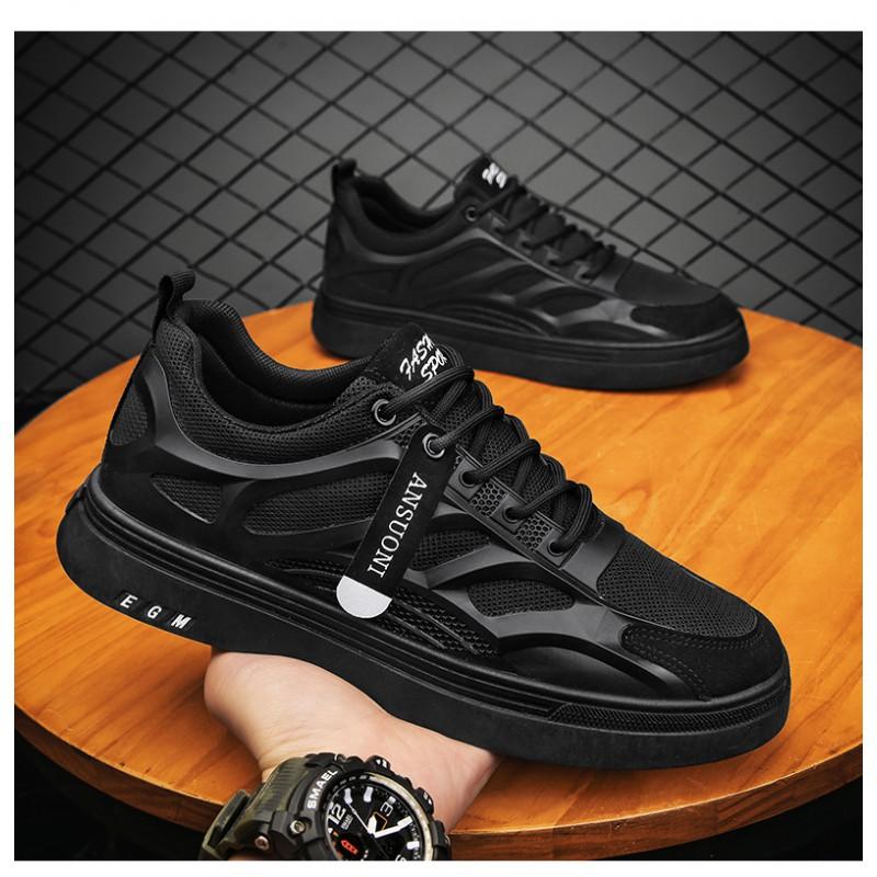 Mens Breathable Mesh Sneakers Low Top Casual Shoes Lightweight Comfortable Walking Daily Wear