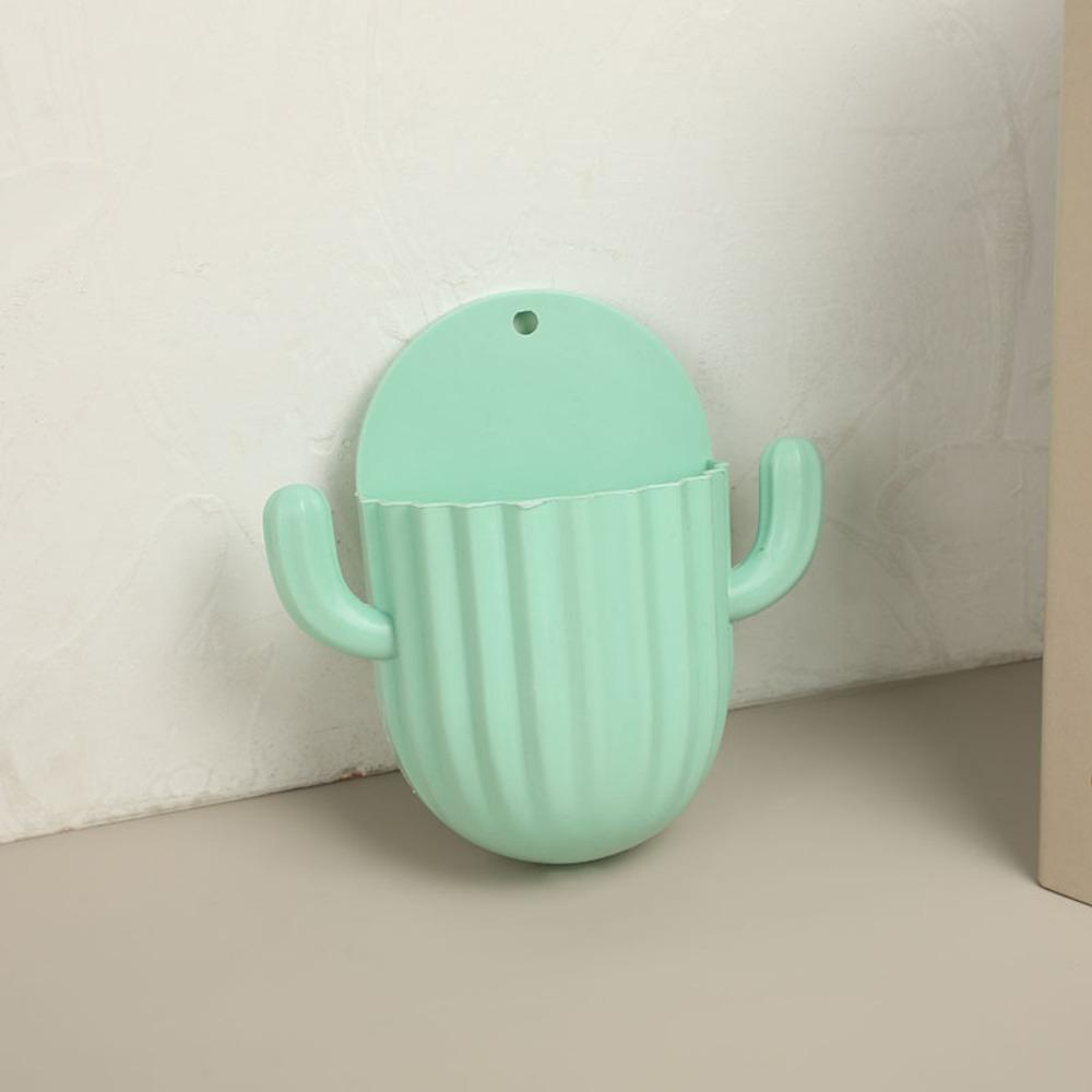 Accessories Wall-mounted Drain Shelf Shaver Organizer Cactus Hook Toothbrush Holder Storage Rack