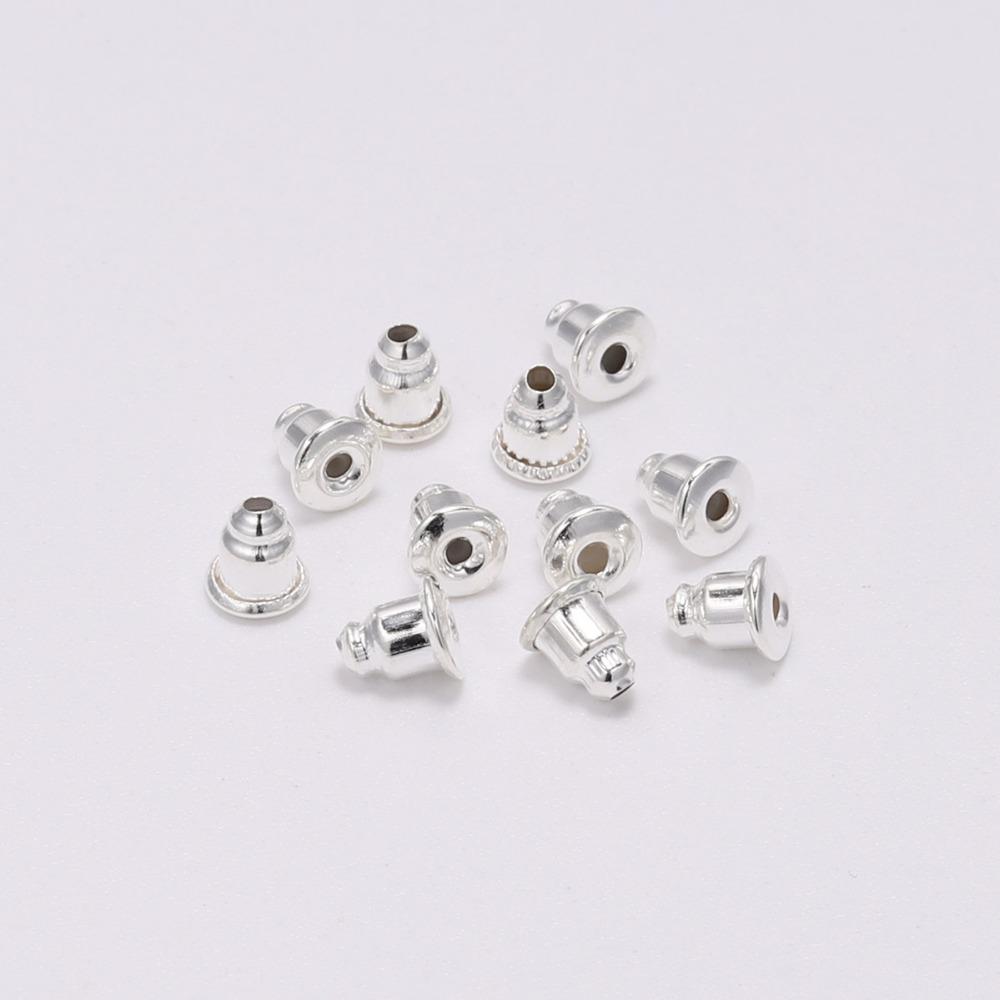 200 Stück 5 x 6 mm Kappen, Ohrstecker, Stopper, Schriftrollen, Ohrstecker, Muttern, Erkenntnisse, DIY, blockierte Ohrringe, Stopper, Ohrzubehör