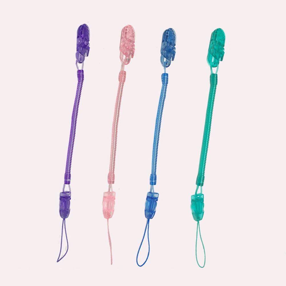 Infant Baby Dummy Pacifier Teether Soother Spring Nipple Clip Chain Strap Holder for Toddler Kids