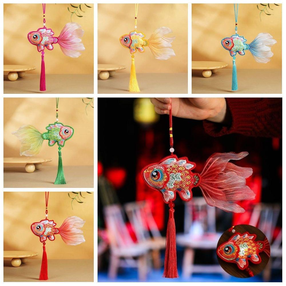 Goldfish New Year Koi Fish Decoration Tassel LED Hanging Ornaments  Wedding