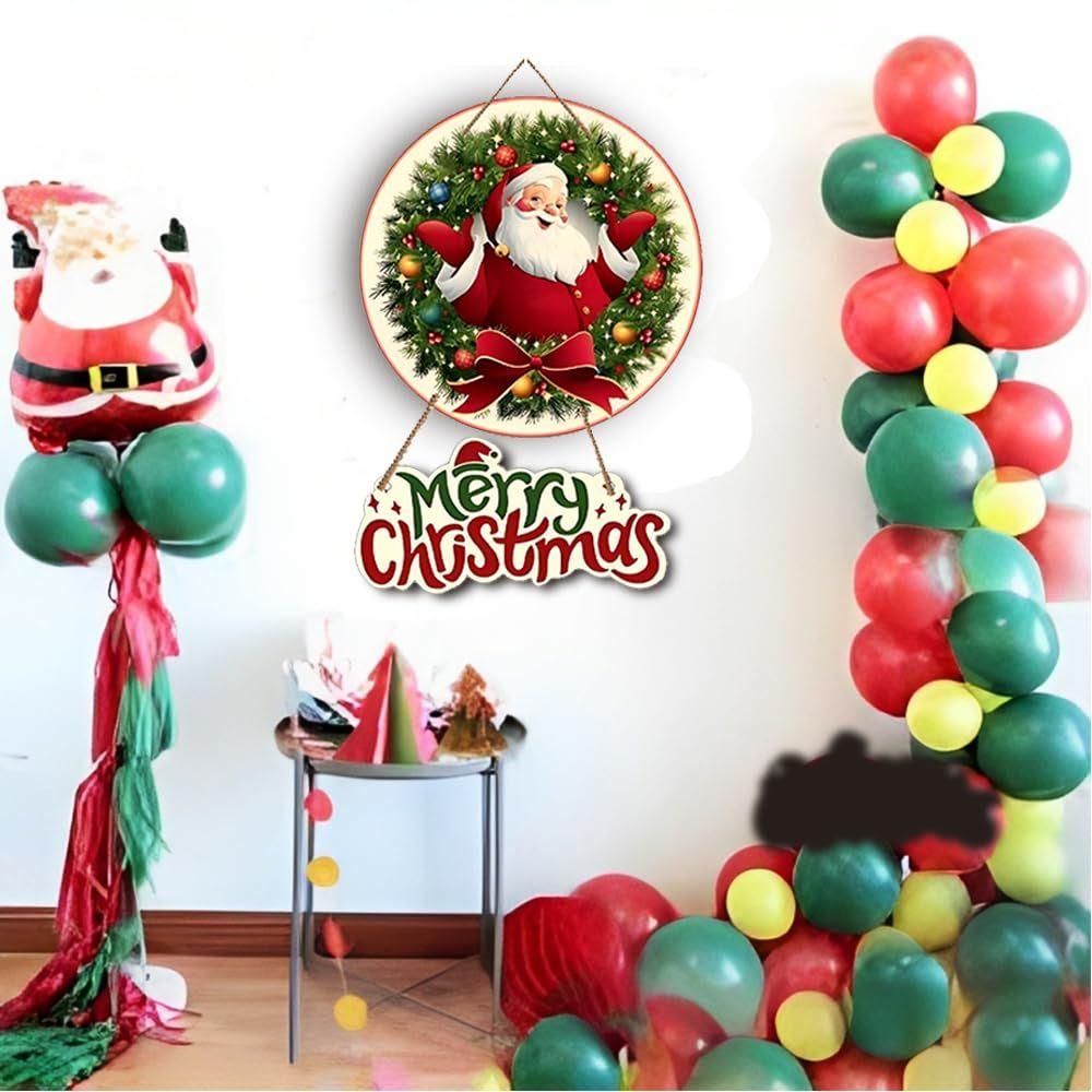 Christmas Decoration Wooden Wall Hanging Ornaments for Home | Living Room | Office | Christmas Party | Church Decoration Xmas Deco