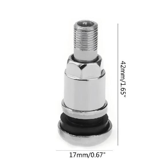 Duty Stainless Steel Accessories for Vehicles Motorcycles 4pcs Long lasting Metal Stems Quality Metal Valves Stems Heavy Valve Stems 1