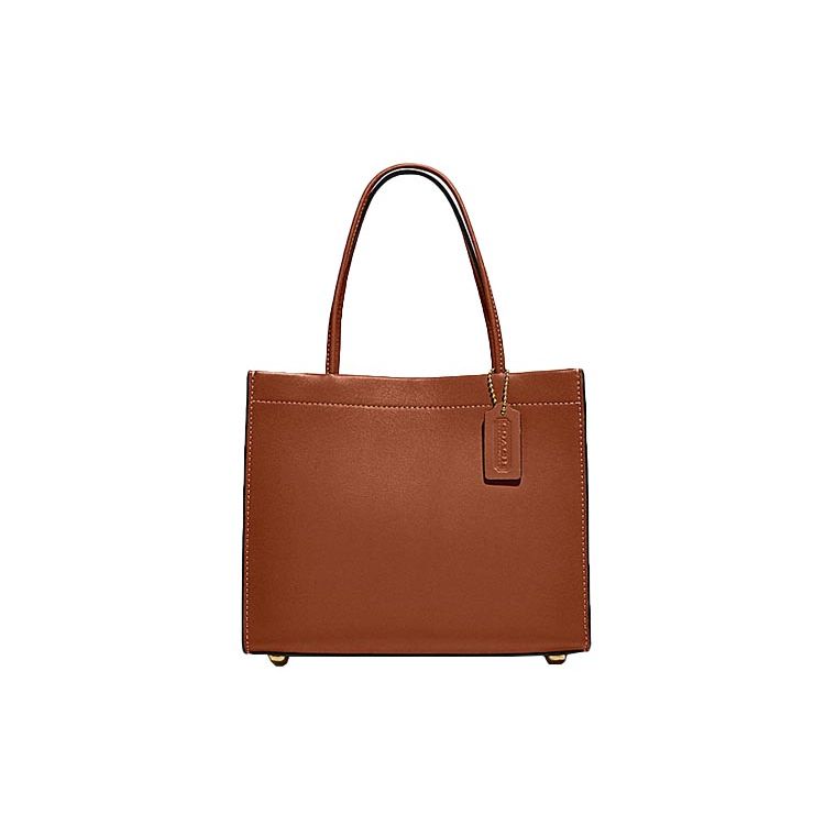 

Coach Cashin Carry 22 Leather Tote Bag Women tote Brown C8544-B4L4A Basic Set (Bag+Dust Bag)
