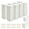 X Basic Furniture Legs | Cross-section 40x40 Mm | H - 120 Mm | Color: White + Screws Included