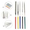 5Pcs Small Files Needle Set Pocket Files Woodworking DIY 2×100mm Triangle Square Round Flat Semicircle Hand Tool