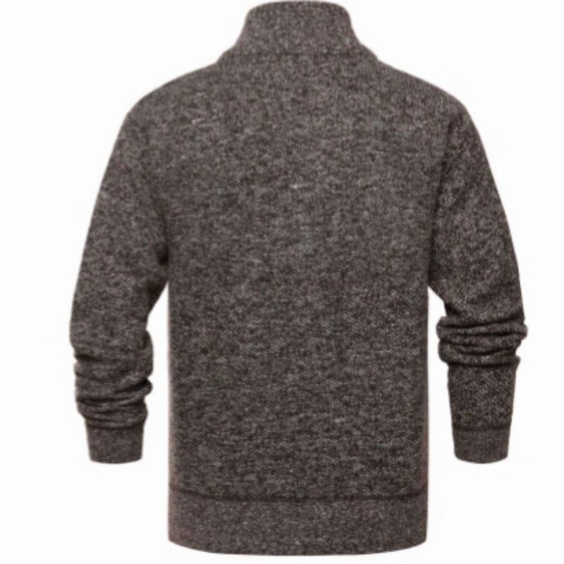 Podzim Zima Teplý Kardigan Pánský Fleecové Svetry Bundy na Zip Slim Fit Luxusní Značka Pletený Svetr Kabát Americký Dres