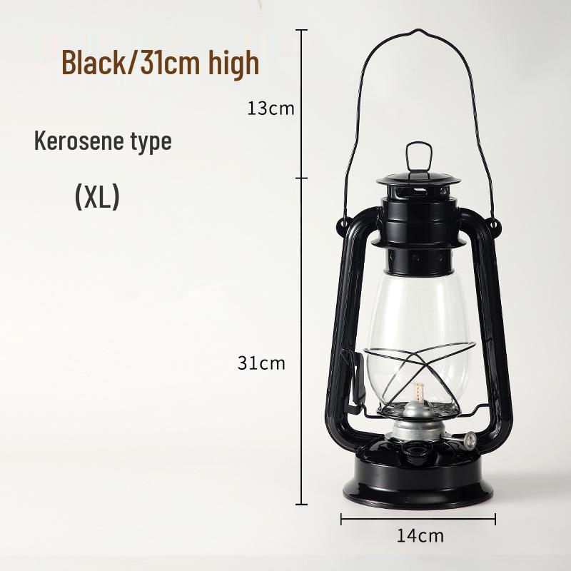 Retro Handheld Kerosene Lantern for Outdoor Camping and Decor