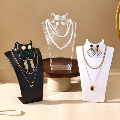 1 Portrait Jewelry Display Stand Vertical Neckla Earring Storage Stand, Jewelry Store Home Display Stand Perfect Holiday Gift