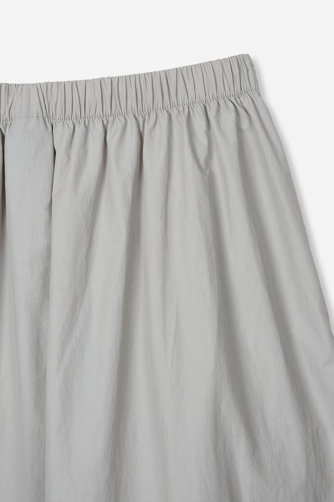 Jaa [Jaah] Shirred Two-Way Skirt_Gray