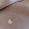 Women's Zircon-Inlaid Titanium Steel Slim Waist Necklace - Stylish & Versatile Collarbone Chain