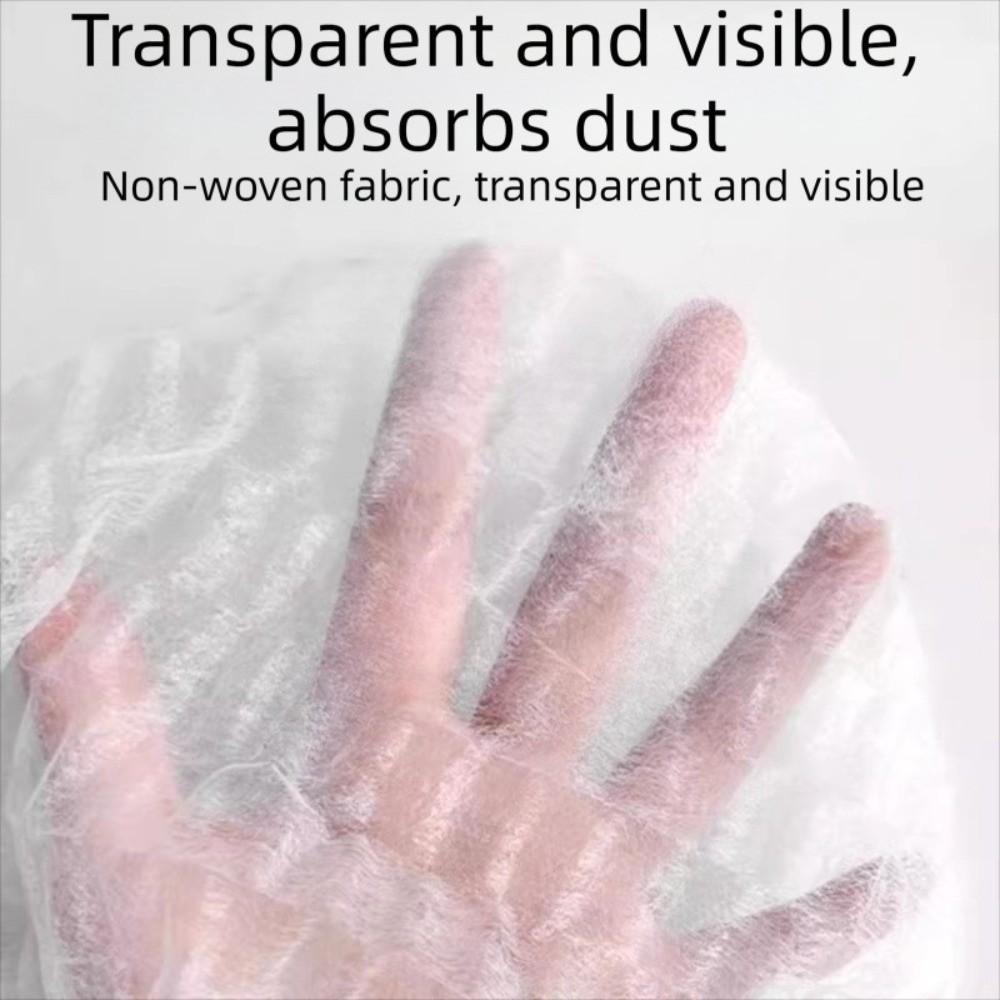 100pcs Disposable Broom Cover Non-woven Fabric Electrostatic Cleaning Cover Dust Adsorption Portable Hair Absorbent Cover