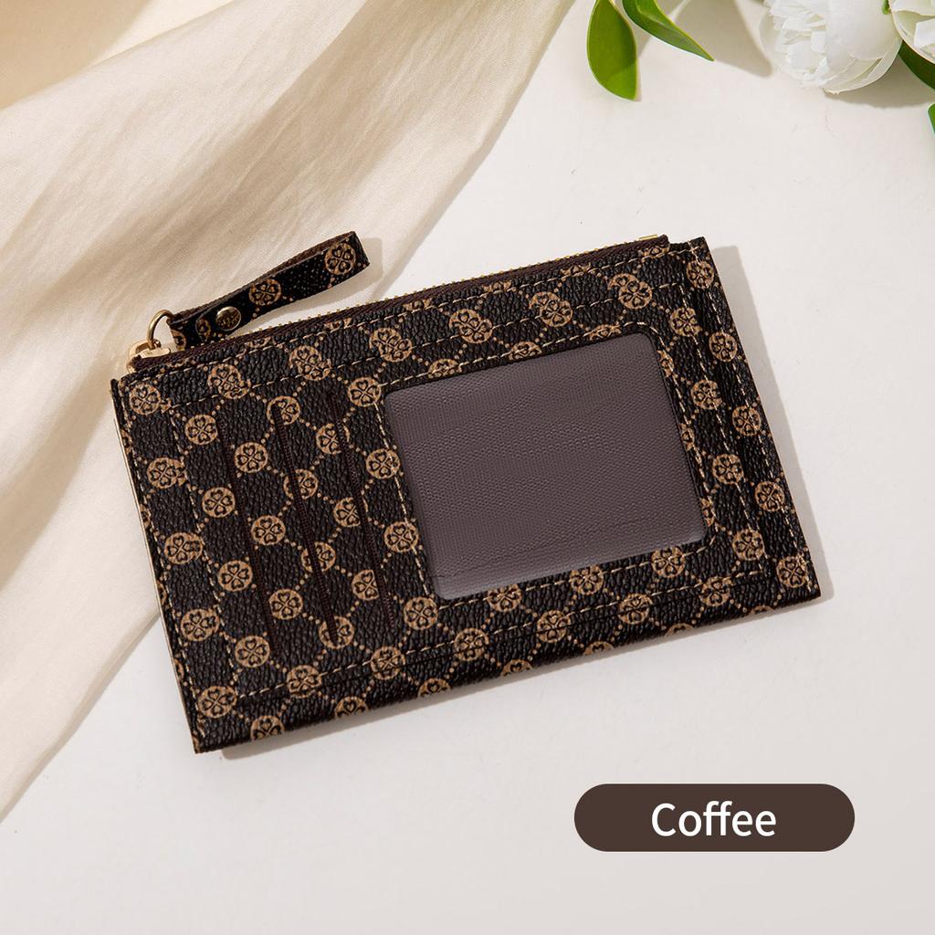 New Women's Short Wallet, Fashionable Contrasting Colors, Ultra-thin Student Small Card Bag, Zipper Change Bag.